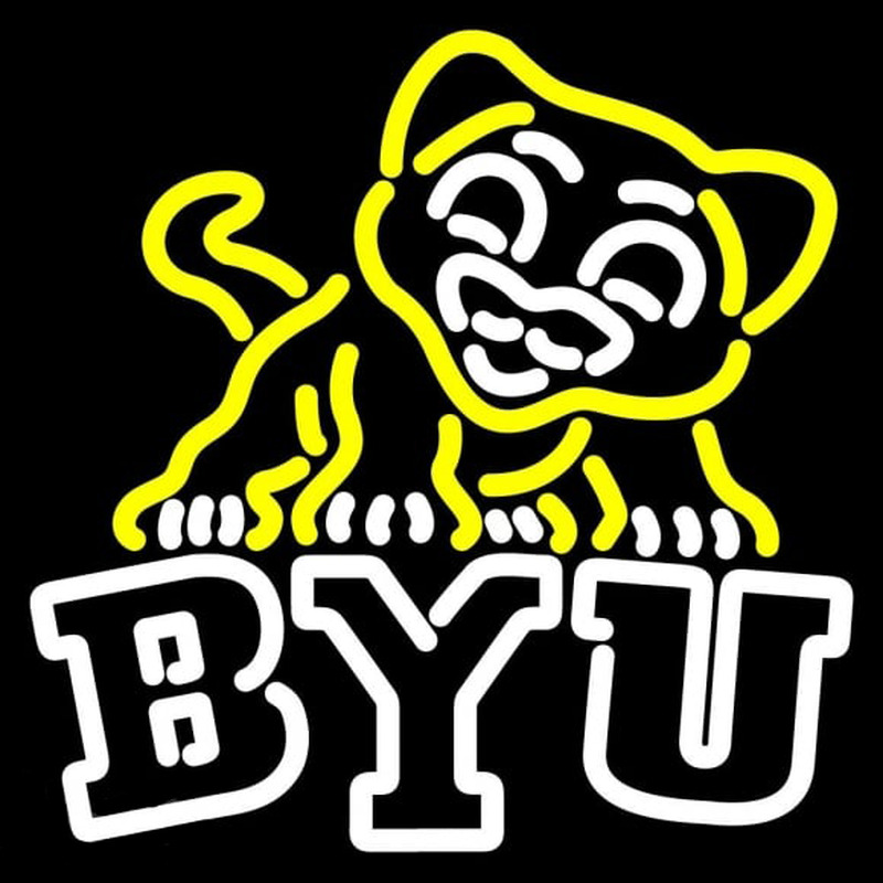 Custom Brigham Young Cougars Misc 1999 Pres Logo NCAA Neon Sign Neon Sign USA
