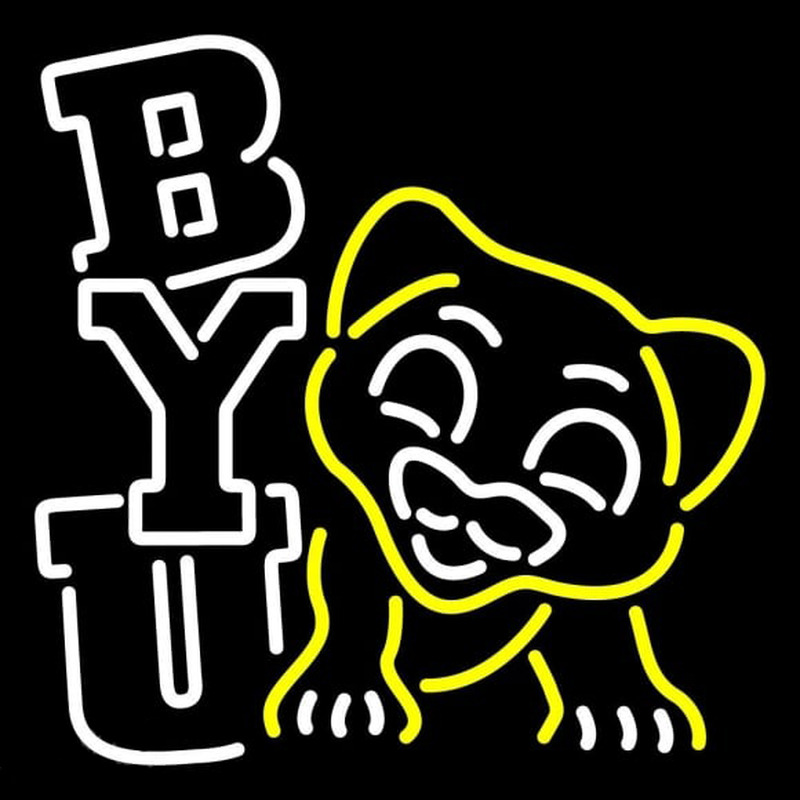 Custom Brigham Young Cougars Misc 1999 Pres Logo NCAA Neon Sign Neon Sign USA