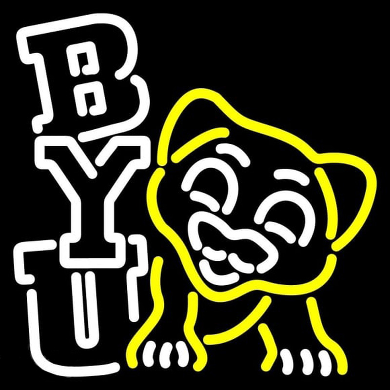 Custom Brigham Young Cougars Misc 1999 Pres Logo NCAA Neon Sign Neon Sign USA