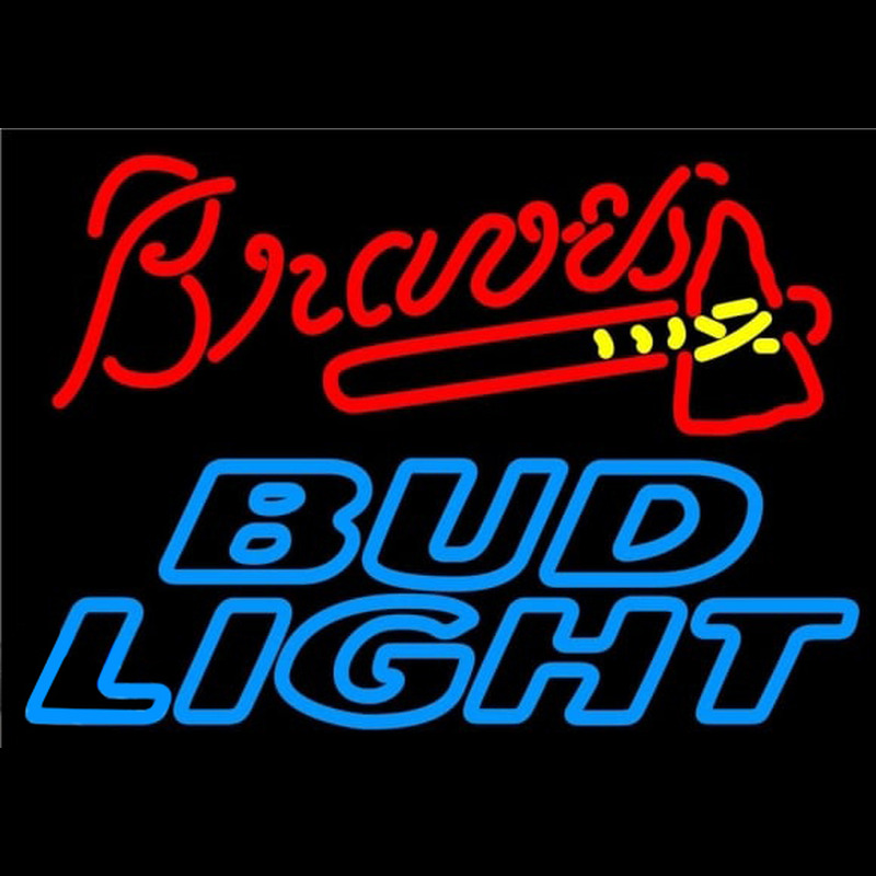 Custom Bud Light Atlanta Braves MLB Beer Sign Neon Sign USA
