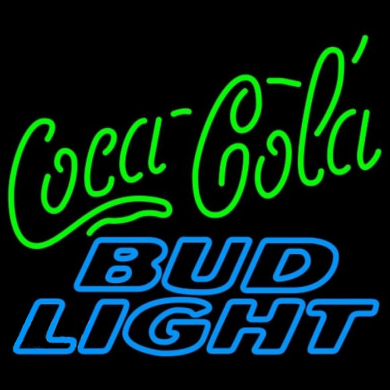 Custom Bud Light Coca Cola Green Neon Sign USA