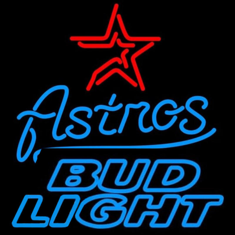 Custom Bud Light Houston Astros MLB Beer Sign Neon Sign USA