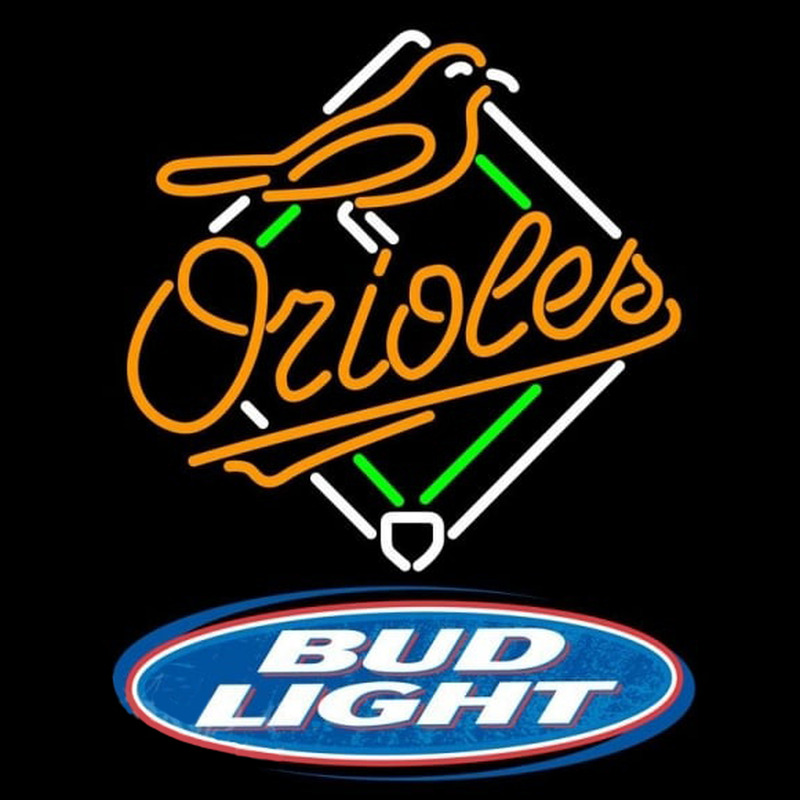 Custom Bud Light Logo Baltimore Orioles MLB Beer Sign Neon Sign USA