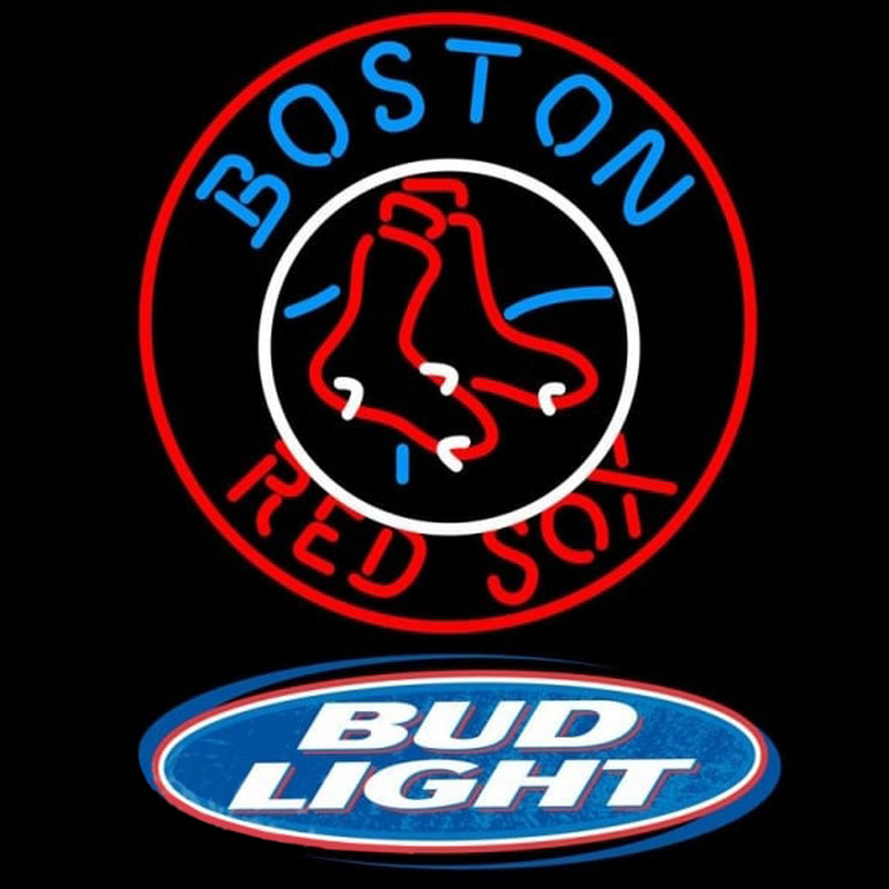 Custom Bud Light Logo Boston Red Sox MLB Beer Sign Neon Sign USA