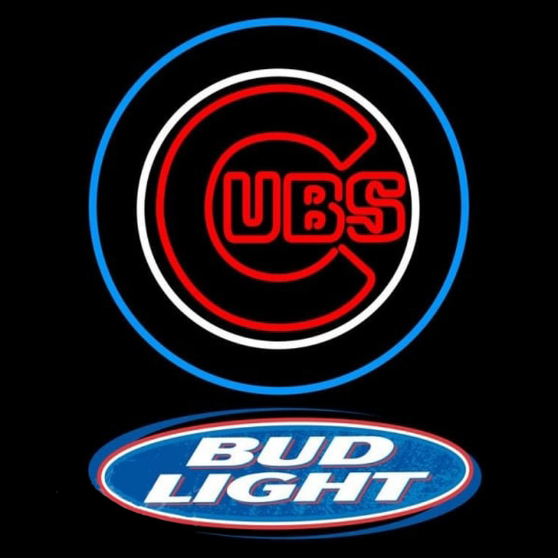 Custom Bud Light Logo Chicago Cubs MLB Beer Sign Neon Sign USA