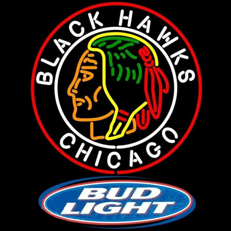 Custom Bud Light Logo Commemorative 1938 Chicago Blackhawks Beer Sign Neon Sign USA
