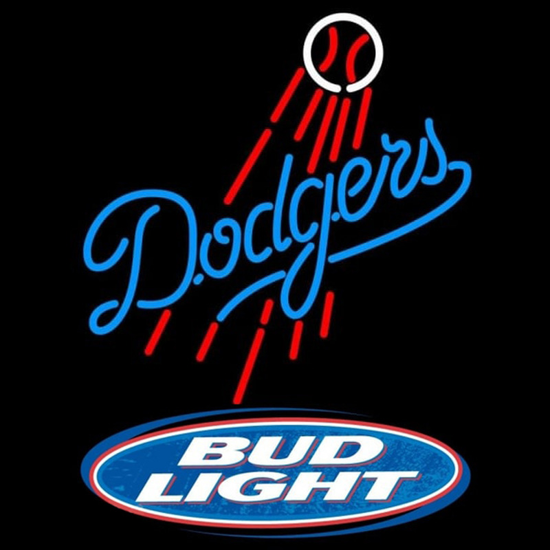 Custom Bud Light Logo Los Angeles Dodgers MLB Beer Sign Neon Sign USA