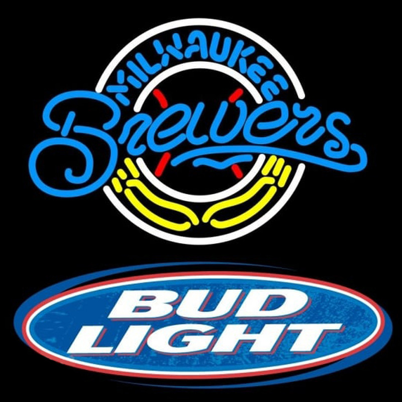 Custom Bud Light Logo Milwaukee Brewers MLB Beer Sign Neon Sign USA
