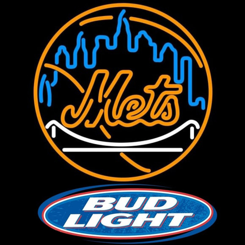 Custom Bud Light Logo New York Mets MLB Beer Sign Neon Sign USA