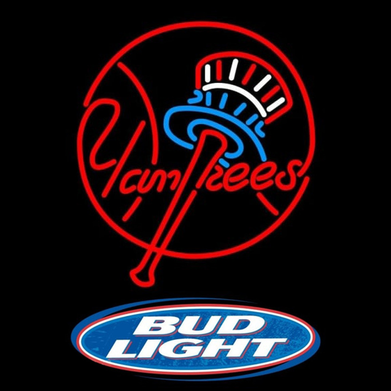 Custom Bud Light Logo New York Yankees MLB Beer Sign Neon Sign USA