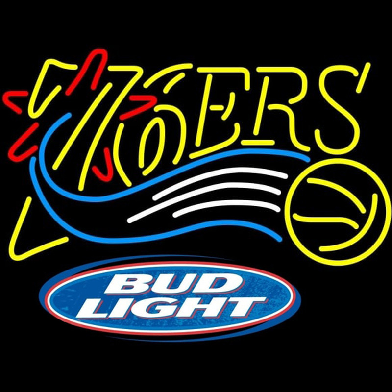 Custom Bud Light Logo Philadelphia 76ers NBA Beer Sign Neon Sign USA