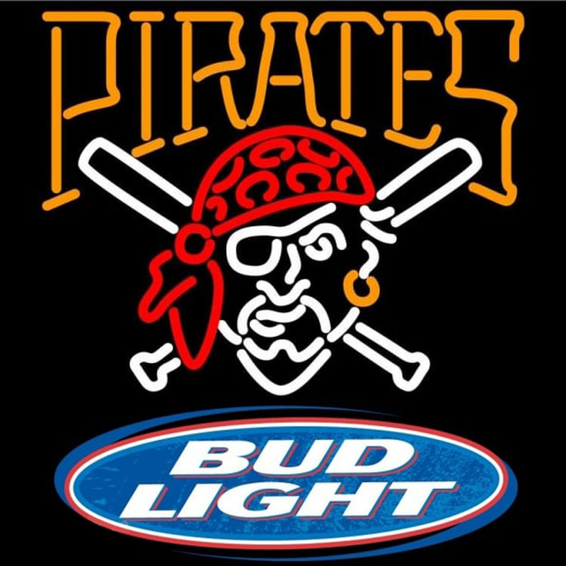 Custom Bud Light Logo Pittsburgh Pirates MLB Beer Sign Neon Sign USA