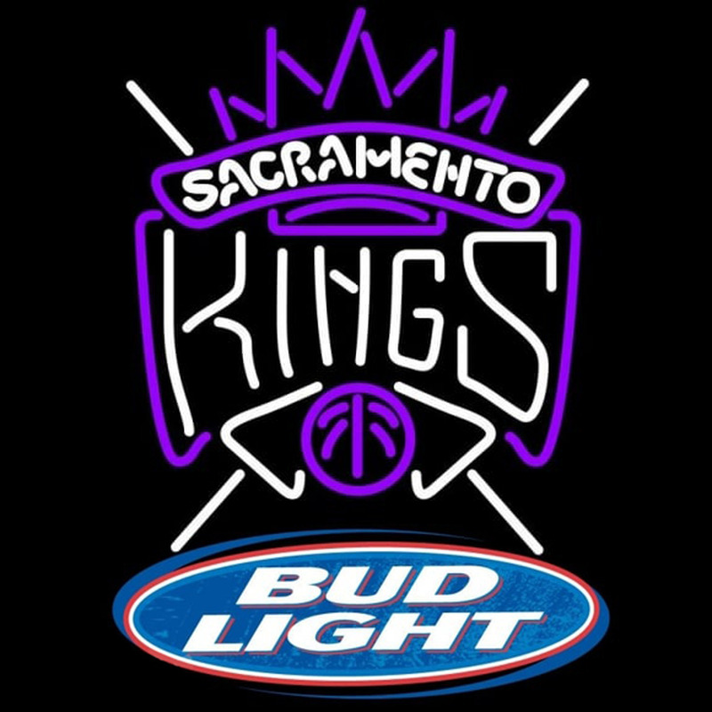 Custom Bud Light Logo Sacramento Kings NBA Beer Sign Neon Sign USA