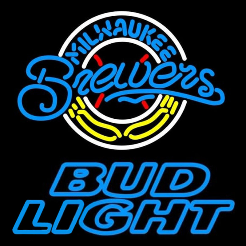 Custom Bud Light Milwaukee Brewers MLB Beer Sign Neon Sign USA