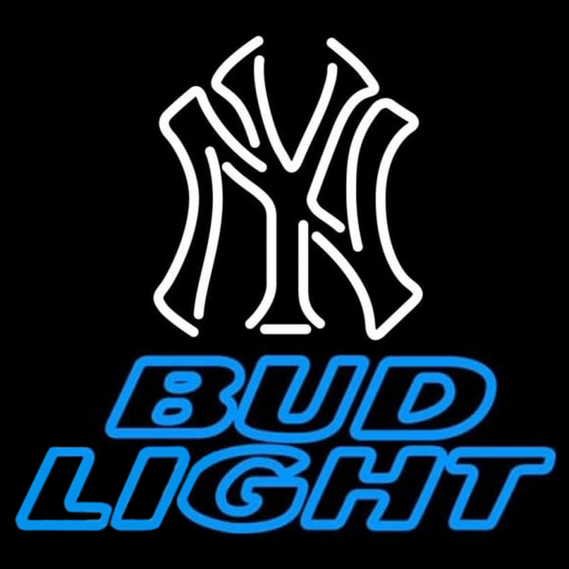 Custom Bud Light New York Yankees White MLB Beer Sign Neon Sign USA
