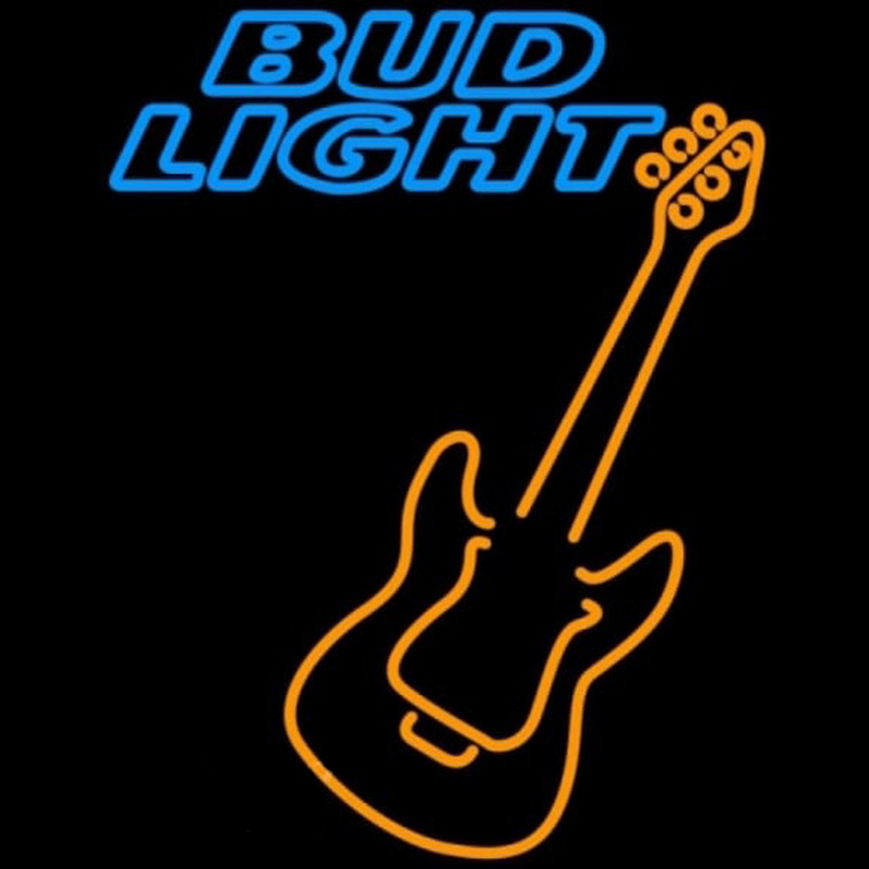 Custom Bud Light Only Orange Guitar Beer Sign Neon Sign USA