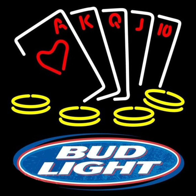 Custom Bud Light Poker Ace Series Beer Sign Neon Sign USA