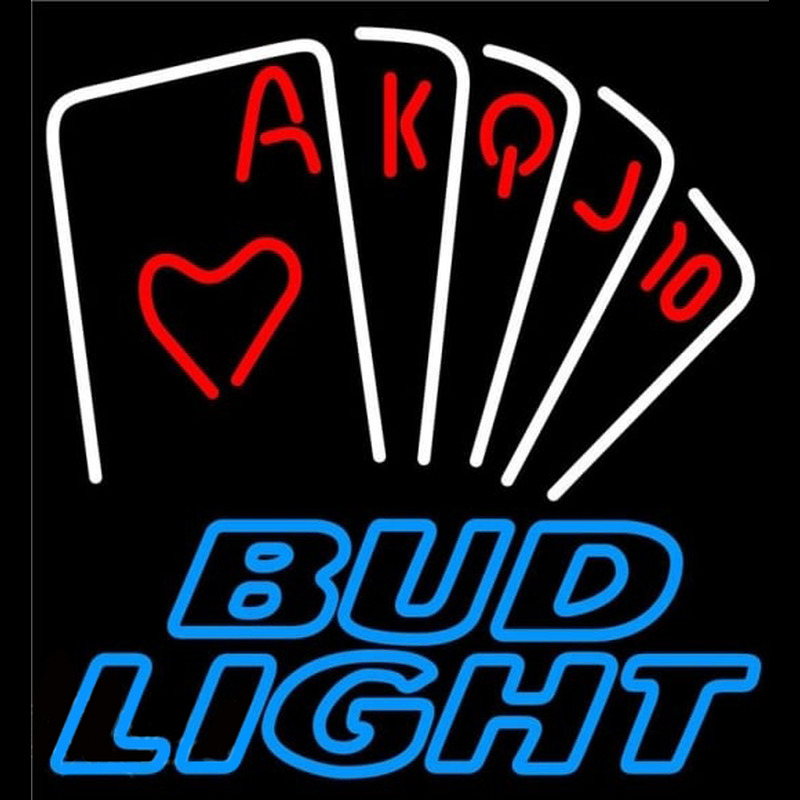 Custom Bud Light Poker Series Beer Sign Neon Sign USA