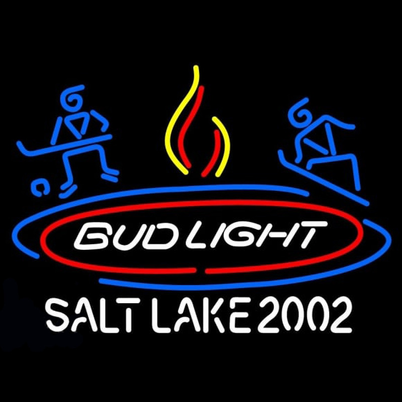 Custom Bud Light Salt Lake 2002 Neon Sign USA