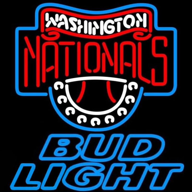 Custom Bud Light Washington Nationals MLB Beer Sign Neon Sign USA