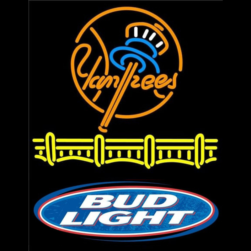 Custom Bud Lite Logo New York Yankees Beer Sign Neon Sign USA