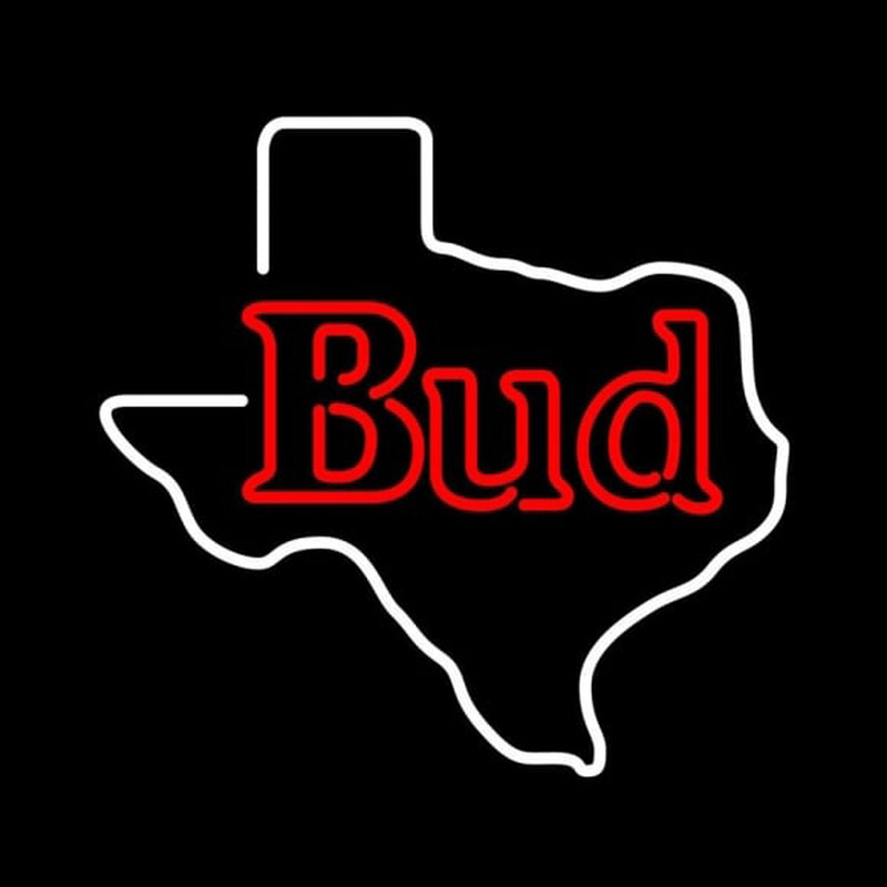 Custom Bud Texas State Beer Sign Neon Sign USA