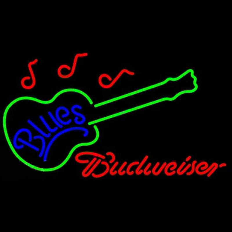 Custom Budweiser Blues Guitar Beer Sign Neon Sign USA