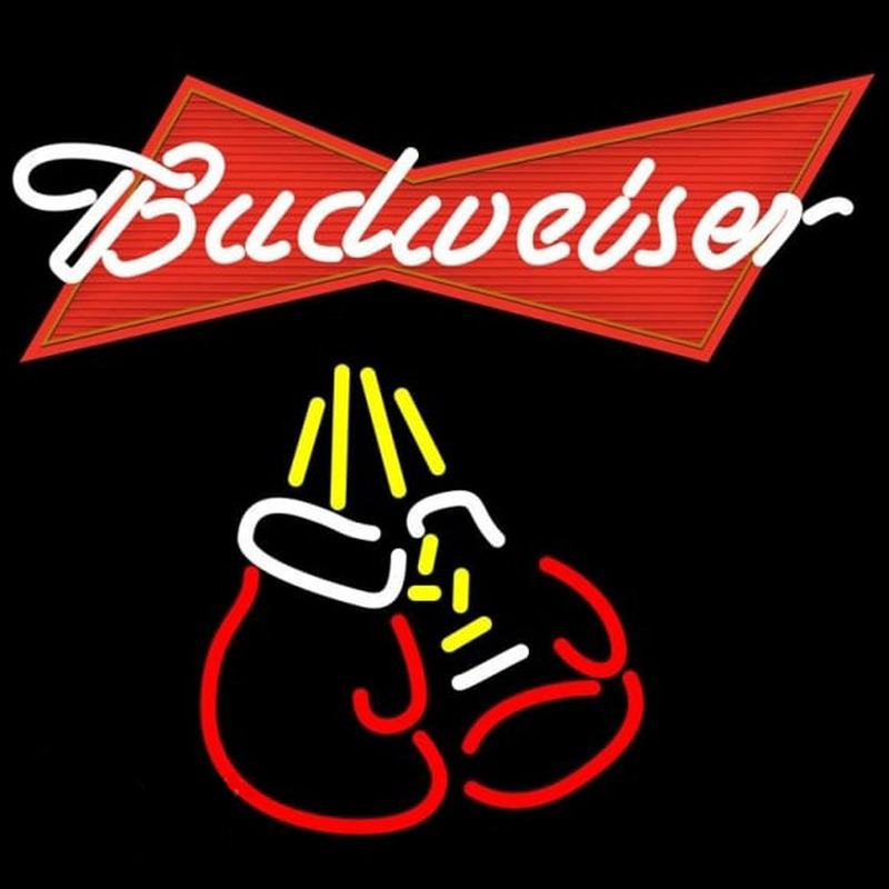 Custom Budweiser Boxing Gloves Beer Sign Neon Sign USA