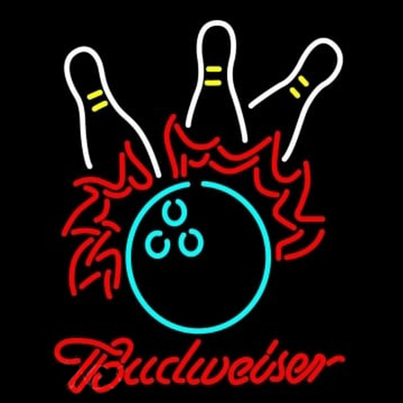 Custom Budweiser Bowling Neon Sign USA