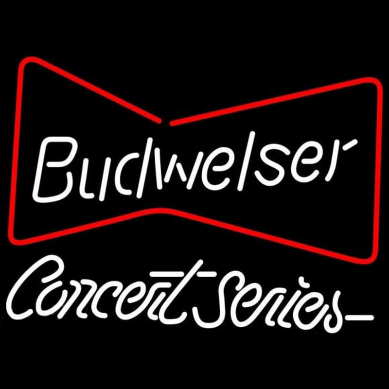 Custom Budweiser Bowtie Concert Series Beer Sign Neon Sign USA