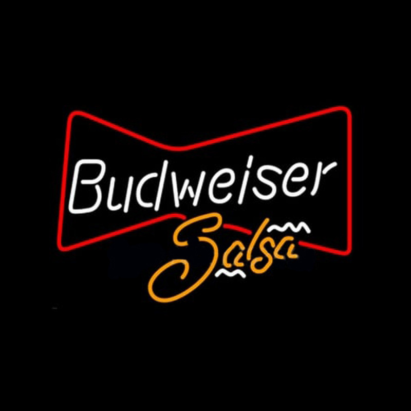 Custom Budweiser Bowtie Salsa Neon Sign USA