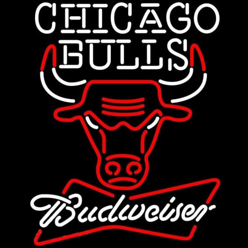 Custom Budweiser Chicago Bulls NBA Beer Sign Neon Sign USA