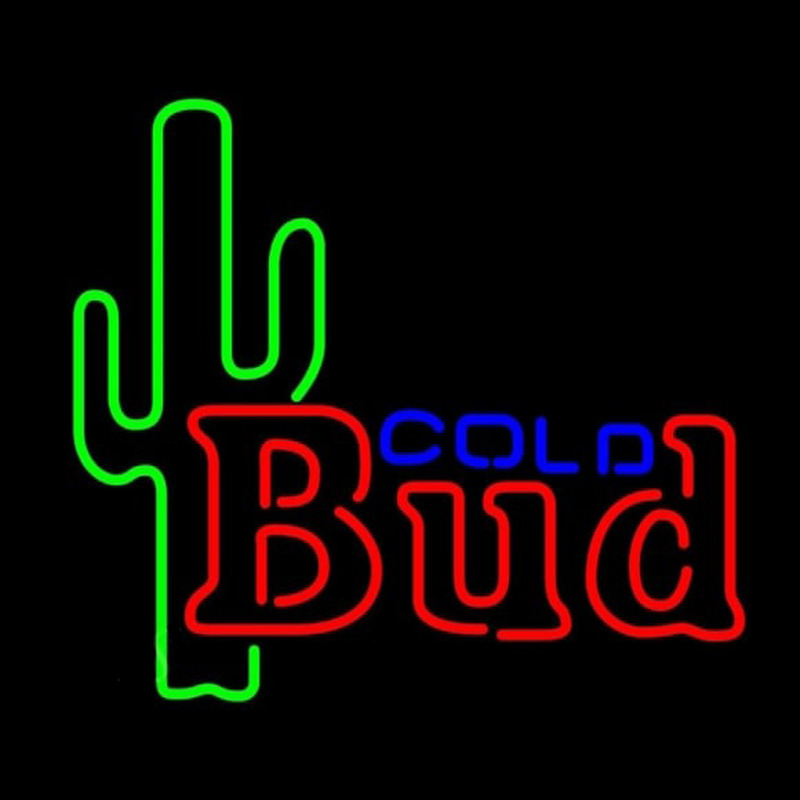 Custom Budweiser Cold Cactus Beer Sign Neon Sign USA