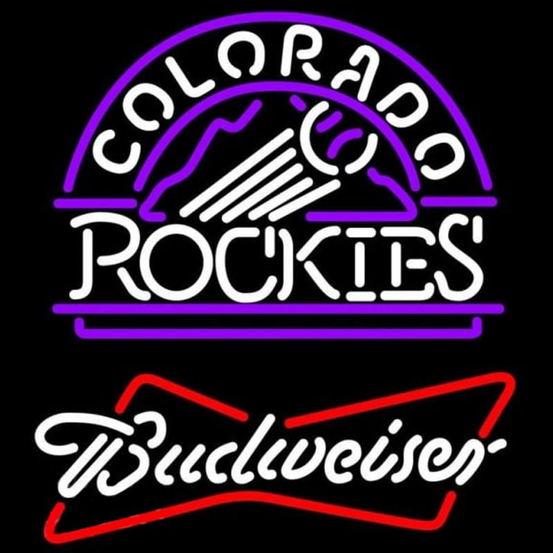 Custom Budweiser Colorado Rockies MLB Beer Sign Neon Sign USA