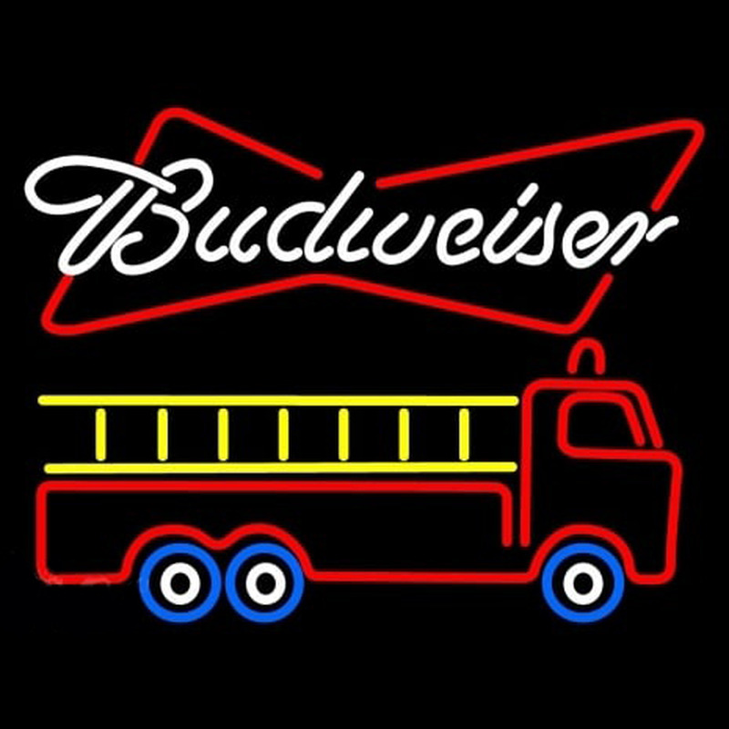 Custom Budweiser Fire Brigade Neon Sign USA