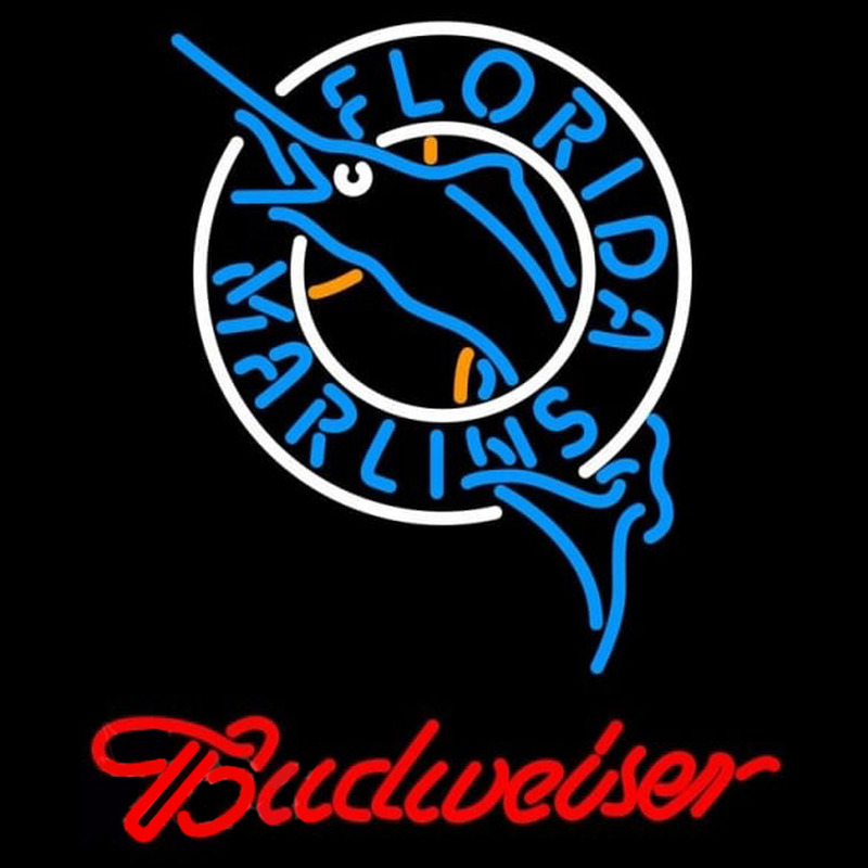 Custom Budweiser Florida Marlins MLB Beer Sign Neon Sign USA