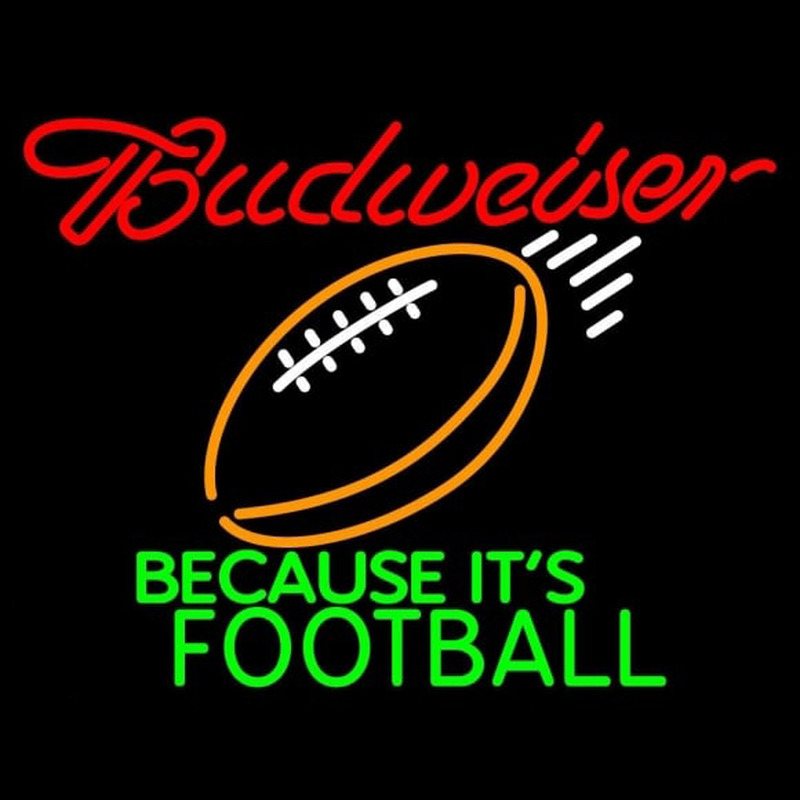 Custom Budweiser Football Beer Sign Neon Sign USA