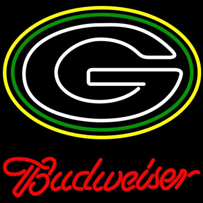 Custom Budweiser Green Bay Packers NFL Neon Sign x Neon Sign USA