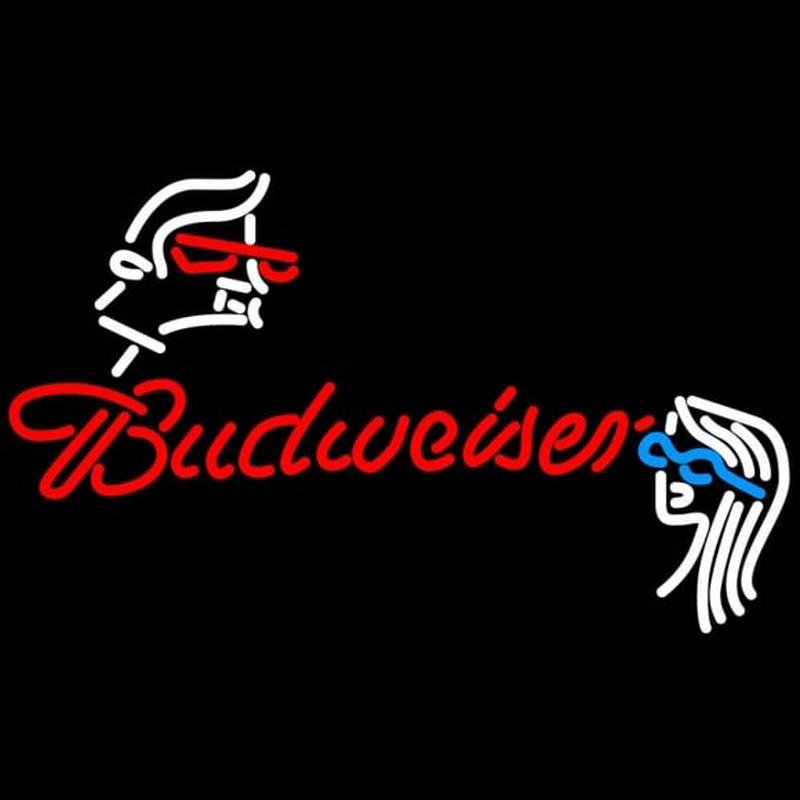 Custom Budweiser Guy Girl Beer Sign Neon Sign USA