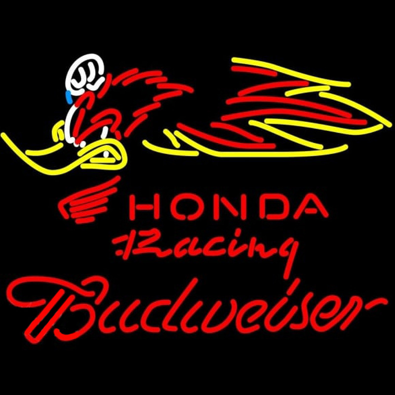 Custom Budweiser Honda Racing Woody Woodpecker Crf 250450 Beer Sign Neon Sign USA