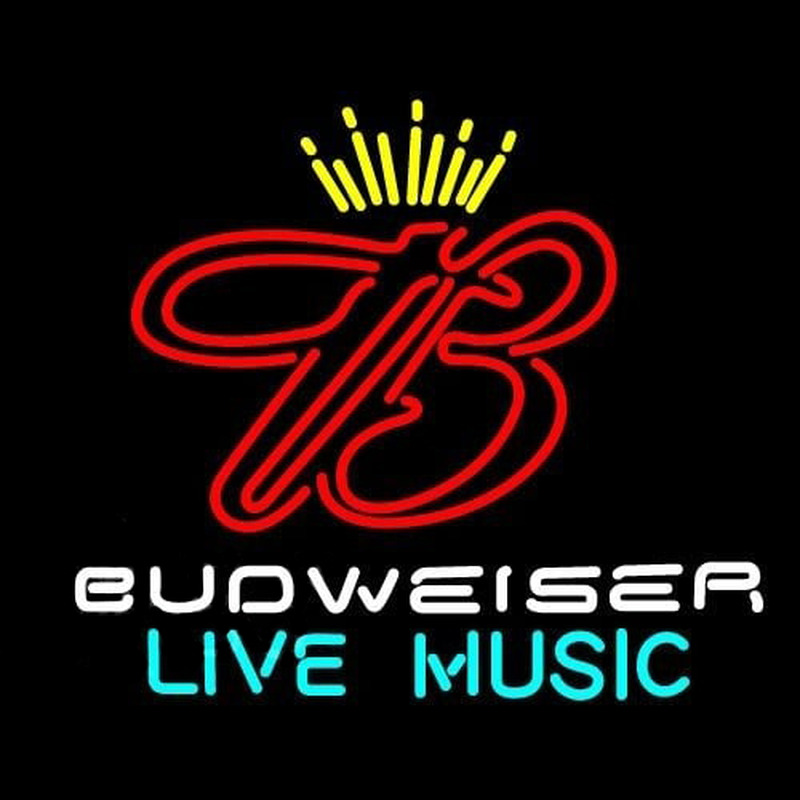 Custom Budweiser Live Music 2 Beer Sign Neon Sign USA