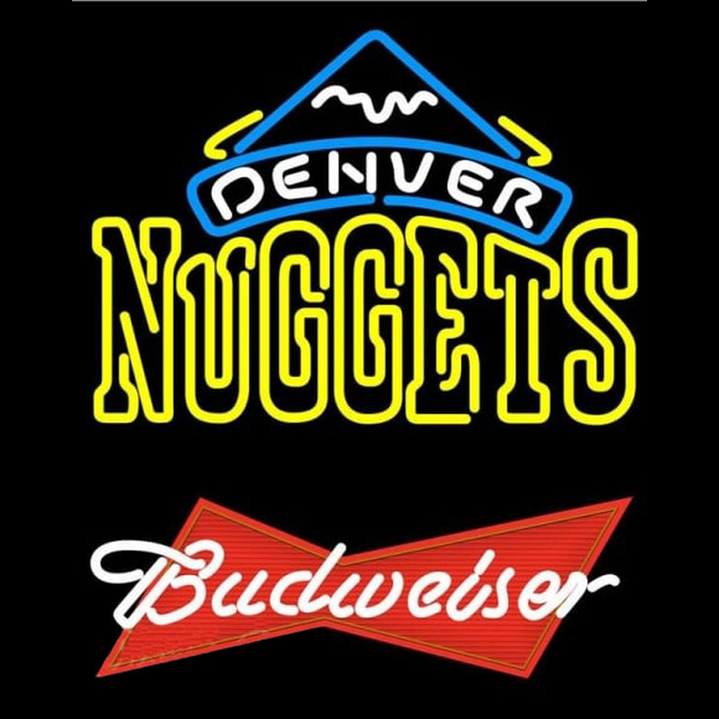 Custom Budweiser Logo Denver Nuggets NBA Beer Sign Neon Sign USA