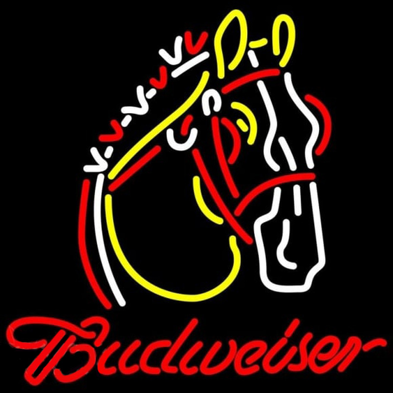 Custom Budweiser Logo Horse Beer Sign Neon Sign USA