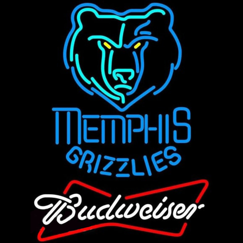 Custom Budweiser Memphis Grizzlies NBA Beer Sign Neon Sign USA