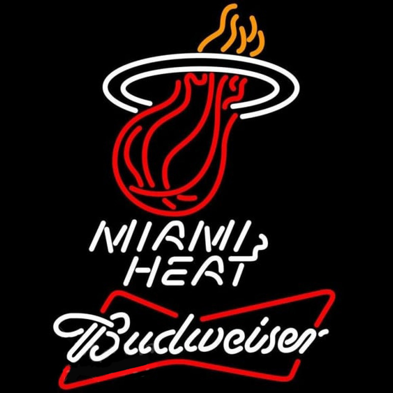 Custom Budweiser Miami Heat NBA Beer Sign Neon Sign USA