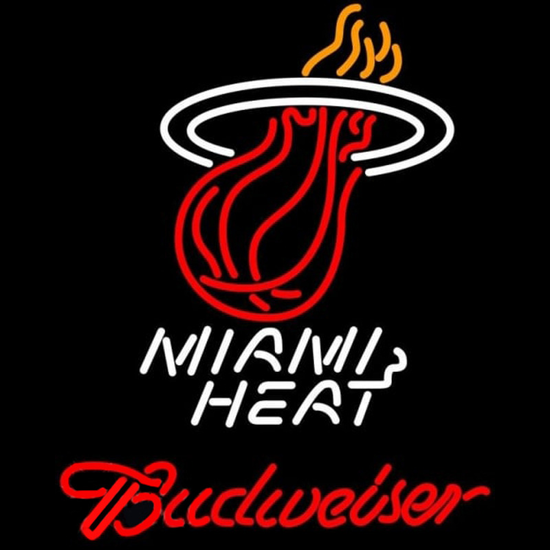 Custom Budweiser Miami Heat NBA Beer Sign Neon Sign USA