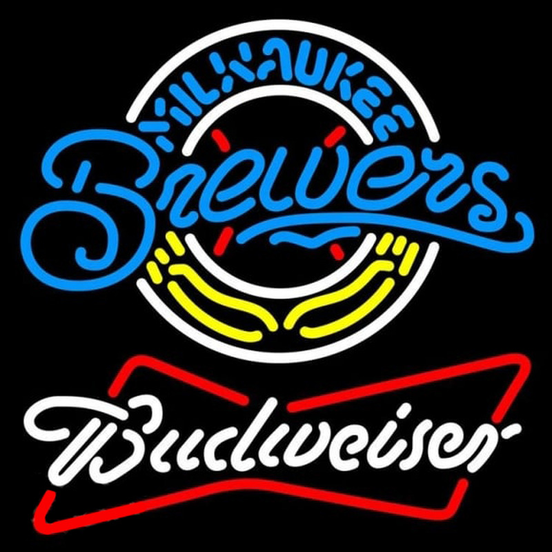 Custom Budweiser Milwaukee Brewers MLB Beer Sign Neon Sign USA