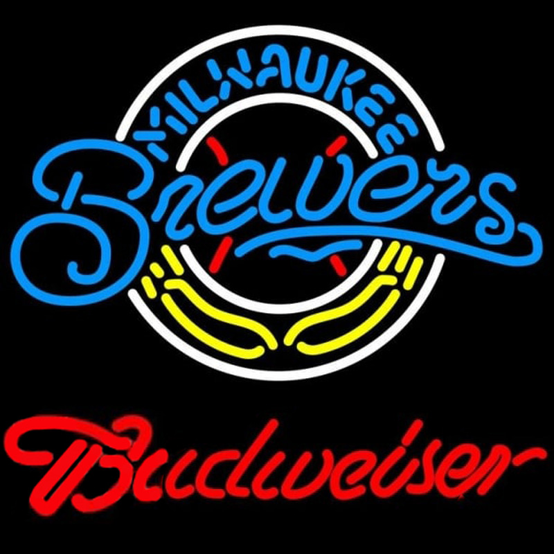Custom Budweiser Milwaukee Brewers MLB Beer Sign Neon Sign USA