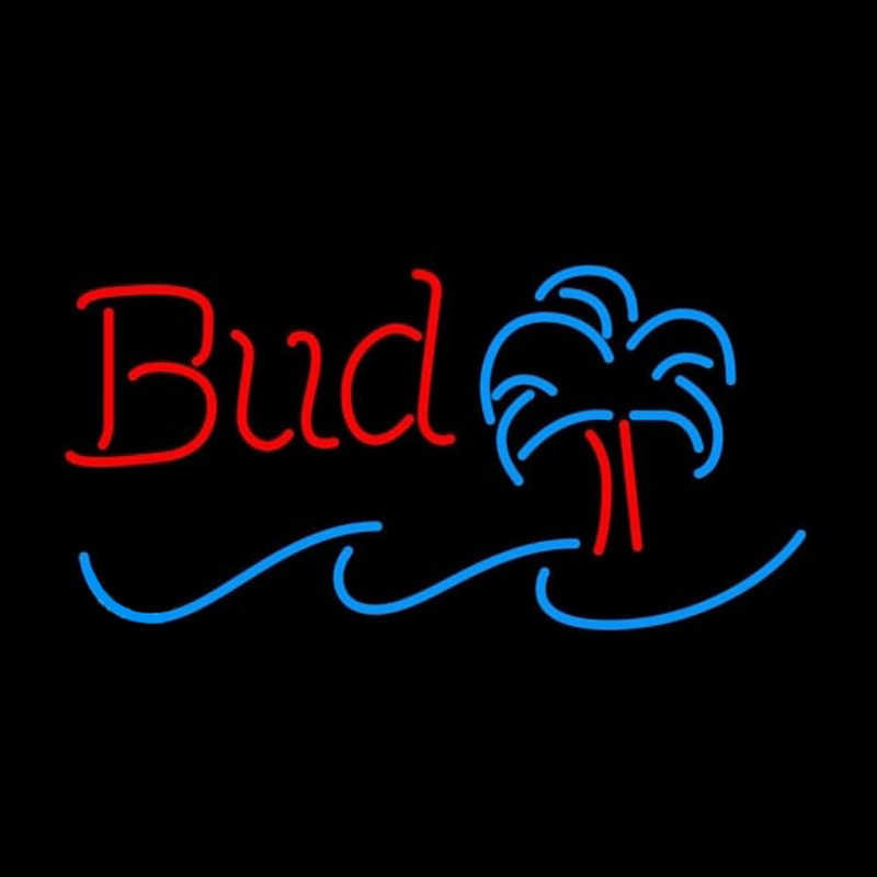 Custom Budweiser Mini-palm Tree Beer Sign Neon Sign USA