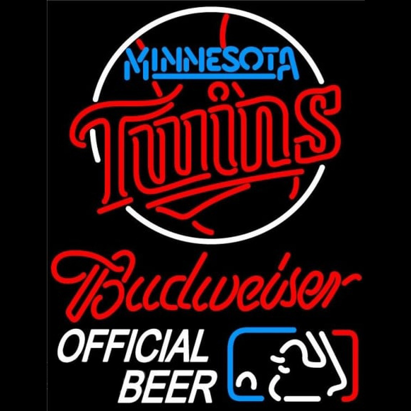 Custom Budweiser Minnesota Twins Logo Neon Sign Neon Sign USA